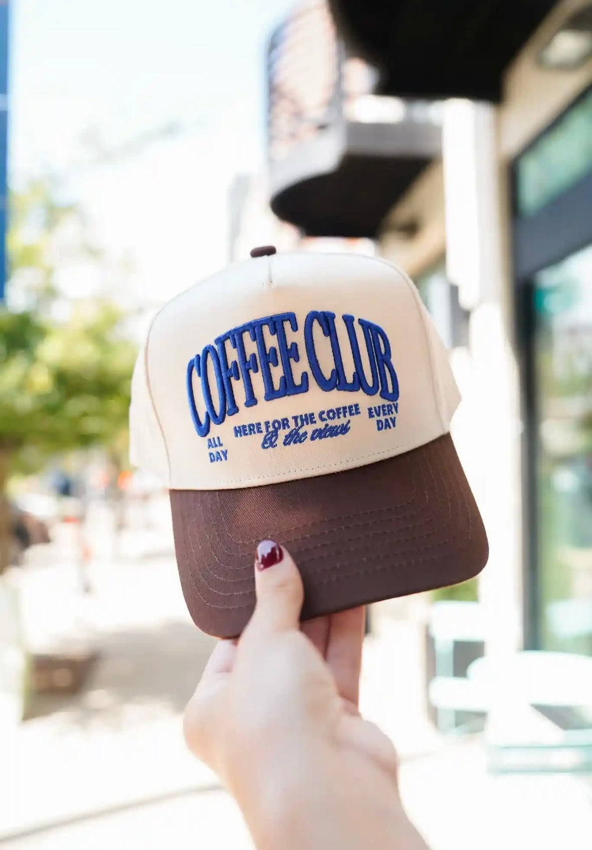 COFFEE CLUB - Brown Vintage Trucker Hat