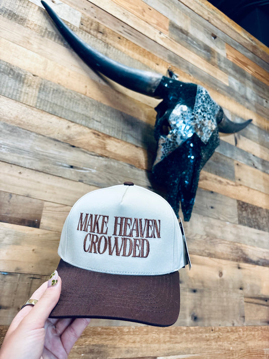 Make Heaven Crowded Vintage Trucker
