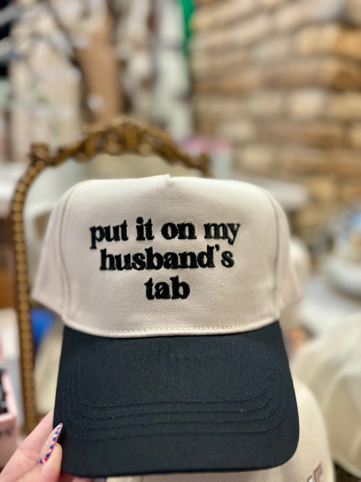 Put It On My Husband Tab Trucker