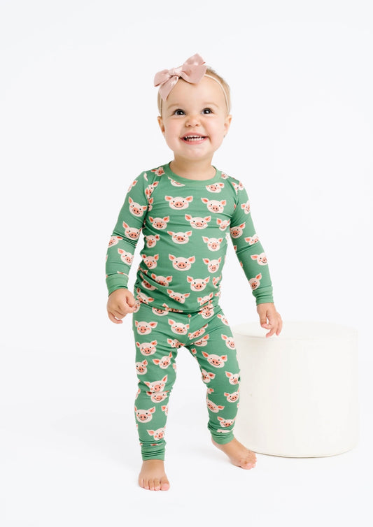 Happy Piglets Bamboo Set