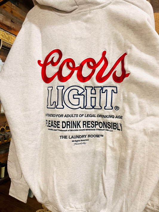 Coors Light TM - Embroidered Hoodie