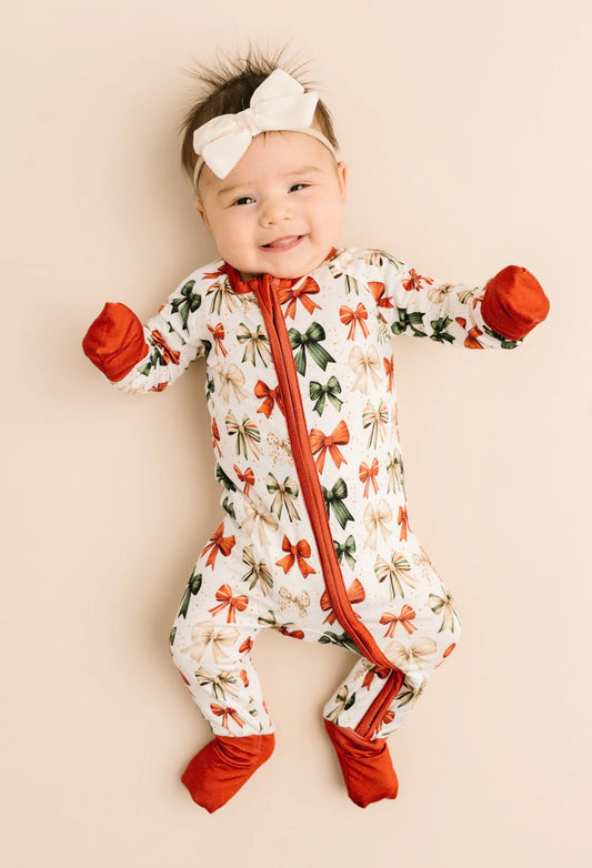 Holiday Bows Romper