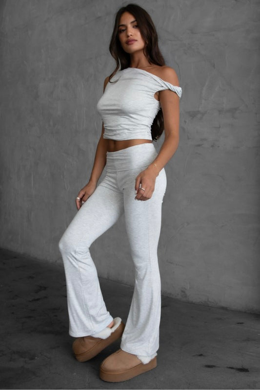 Foldover Flare Legging