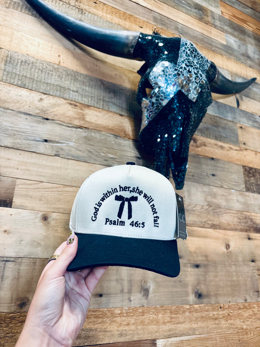 God Is Within Her Vintage Trucker