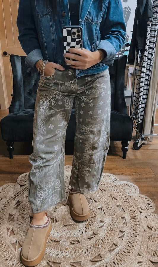 Army Bandana Barrel Denim
