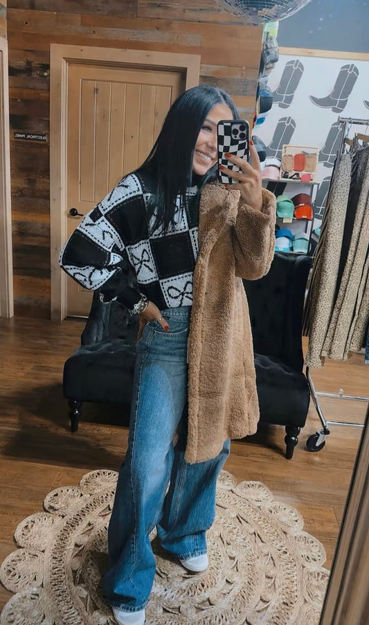 Camel Teddy Bear Coat