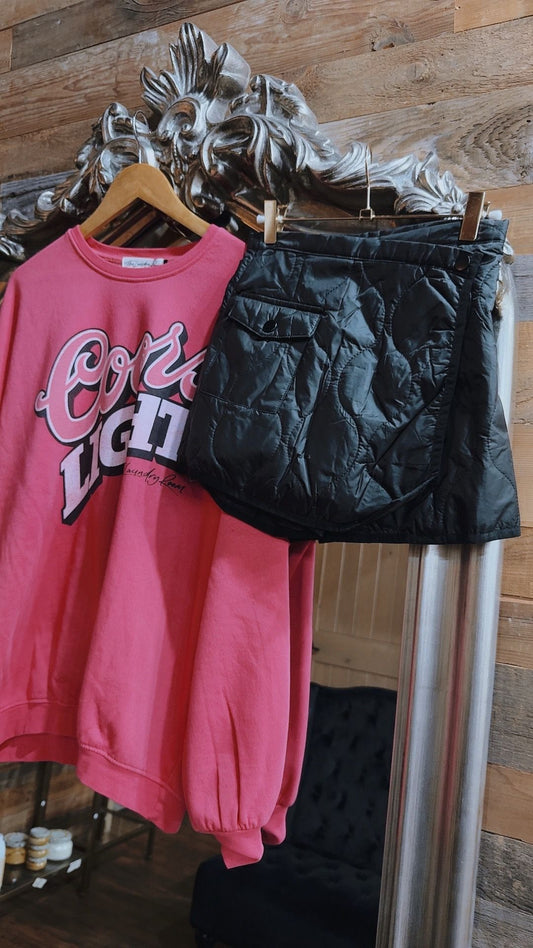 Quilted Puffer Skirt