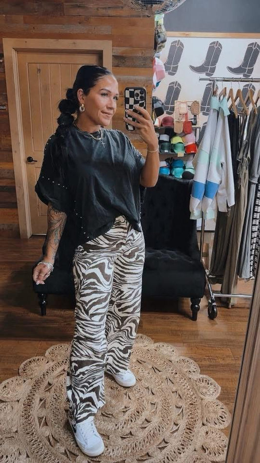 Zebra Stretch Pants