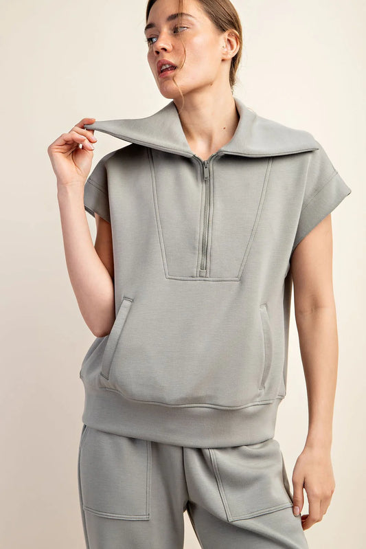Rae Butter Top - Dusty Sage