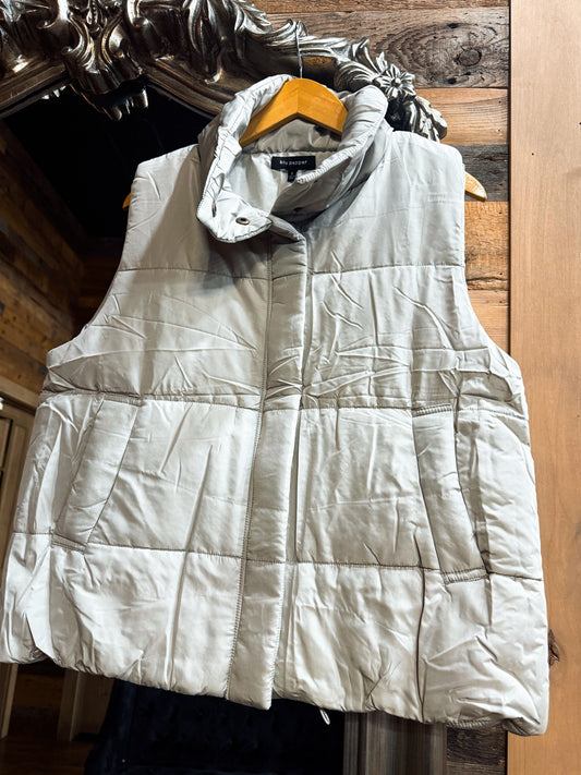 Cement Puffer Vest