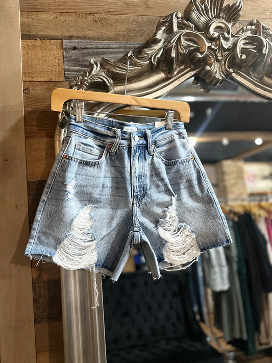 Goldie High Rise Denim Cutoffs