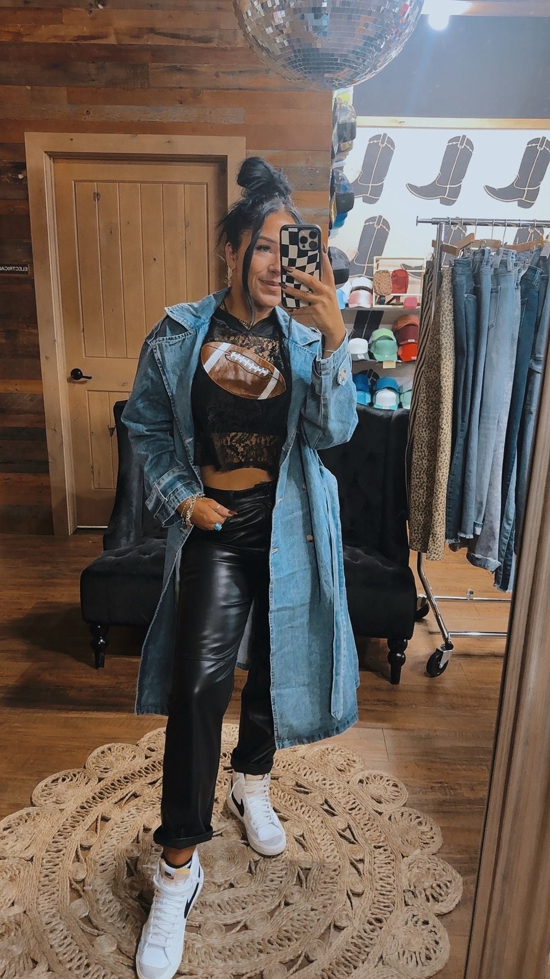 Downtown Denim Trench