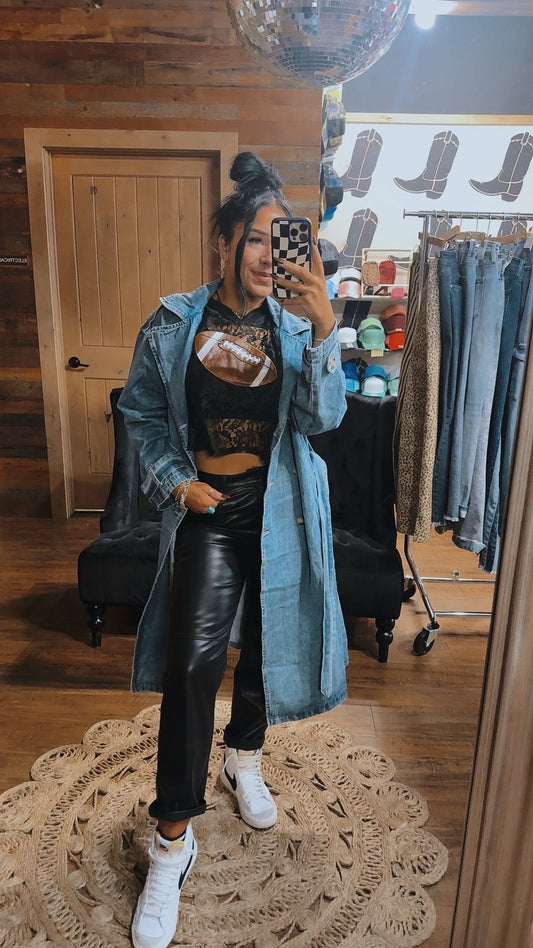 Downtown Denim Trench