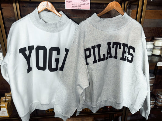 Pilates/Yoga Reversible Mock Neck