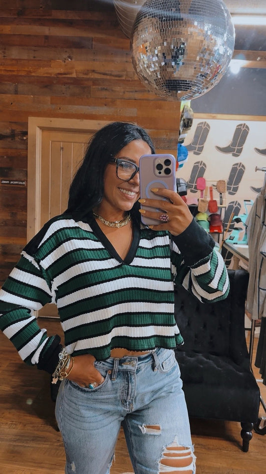 Alix Striped Top