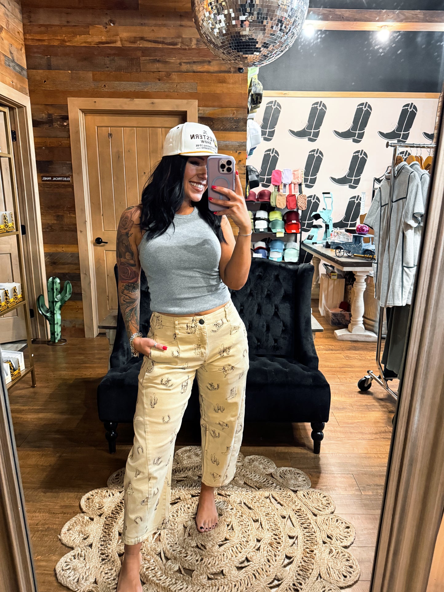 Western Barrel Pants
