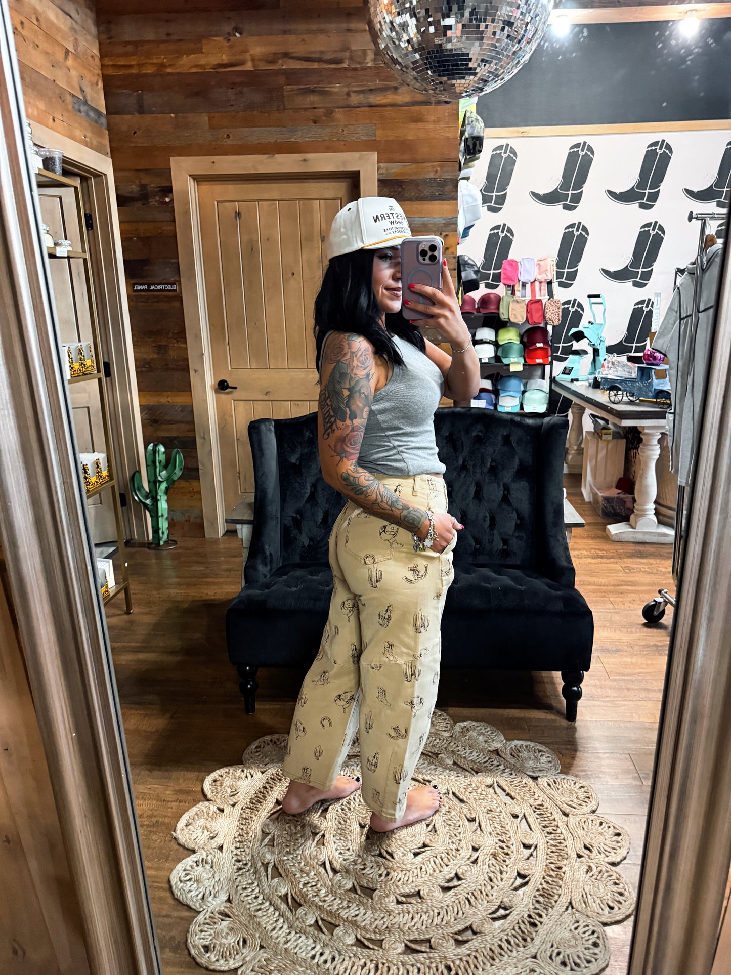 Western Barrel Pants