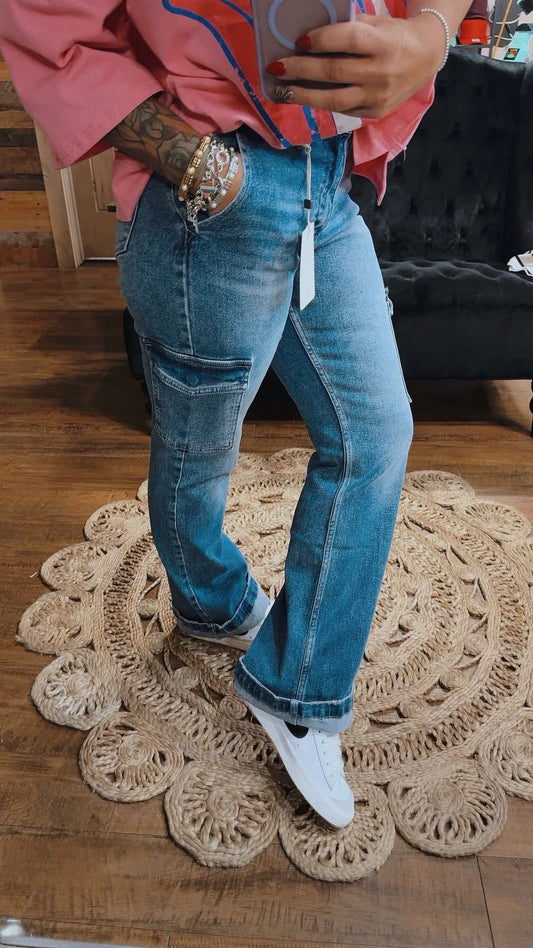 Harper High Rise Cargo Flares