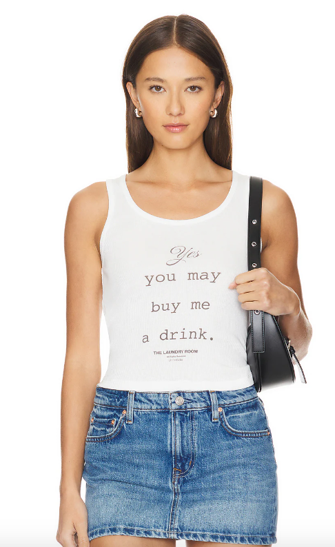 Buy Me A Drink Ribbed Tank