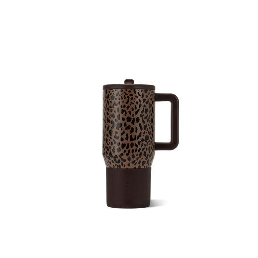 Brown Leopard 20oz Traveler Hydrojug