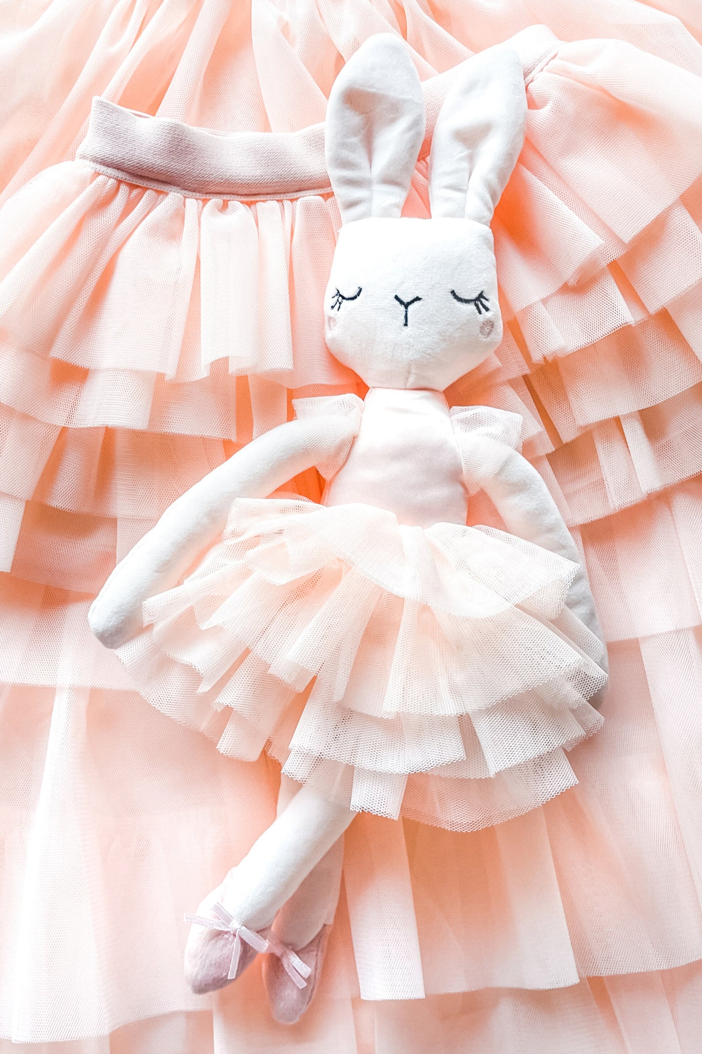 Pink Tulle Stuffed Bunny