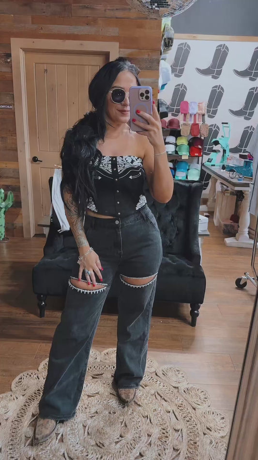 Montana Suede Bustier